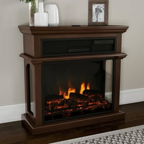 Faux Brick Electric Fireplace