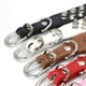 thumbnail image 3 of Collar Punk para perro con remaches de tachuelas de piel sintética para perros de razas grandes, color negro, para pitbull y mastín (XS), 3 of 4
