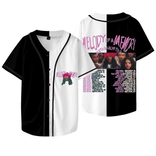 Eem Triplin Melody Of A Memory Tour 2025 Merch Baseball Jacket Tee Unisex HipHop Short Sleeve Shirts