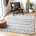 thumbnail image 2 of SAFAVIEH Tunisia Mesa Geometric Area Rug, Ivory/Black, 5'3" x 7'7", 2 of 7