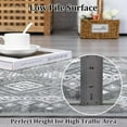 thumbnail image 2 of Garvee 8' x 10' Bohemian Rug Washable Rug Distressed Moroccan Geometric Indoor Rug Anti-Slip Low Pile Floor Carpet for Dining Room Home Office, Gray, 2 of 6