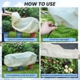 thumbnail image 4 of 2 Packs Plant Covers Freeze Protection, 43.3''x 15.8''x 17.7''Winter Plant Cover Cold Weather Tree Frost Cloth Warm Blankets Shrub Covers for Outdoor Plant, 4 of 8