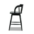 thumbnail image 4 of Jennifer Taylor Home Breda 25.5" Turned Bubble Spindle Low-Back Wood Counter Stool, Black, 4 of 8