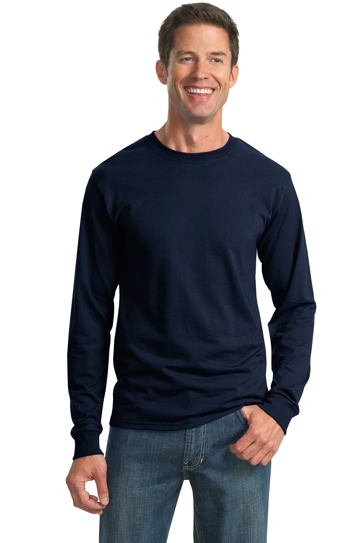 Heavyweight Blend 50/50 Cotton/Poly Adult Long-Sleeve T-Shirt Jerzees Adult 5.6 oz