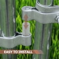 thumbnail image 4 of Chain Link Fence Gate Post Hinges Heavy Duty Galvanized Steel CorrosionOutdoor Gate Hardware with Bolt & Nut (/&#), 4 of 5