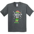 thumbnail image 3 of Inktastic Funny Christmas I'm the Sassy Elf with Shoes and Hat Youth T-Shirt, 3 of 5