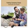 thumbnail image 2 of Taburete plegable portátil Mini taburetes de camping Asiento plegable Silla ultraligera de aluminio con bolsa de almacenamiento para senderismo, viajes, pesca, barbacoa, picnic, negro, 2 of 5