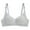 Gray-b, variant on Wirefree Push up Bra Women No Underwire Bra Feature V-Neck Longline Bra Style W-238 White XS