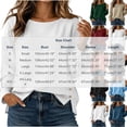 thumbnail image 3 of ClodeEU Women's Crew Neck Long Sleeve Side Button Split Tops,Casual Loose Solid Color Pullover Shirts ,Women's Plus M, 3 of 5