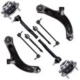 thumbnail image 3 of ECCPP - 10PCS Front Lower Control Arm And Ball Joint Inner Outer Tie Rod End Sway Bar Link Wheel Hub Bearing Compatible Fit 2007-2011 For Nissan Versa Suspension Kit, 3 of 5