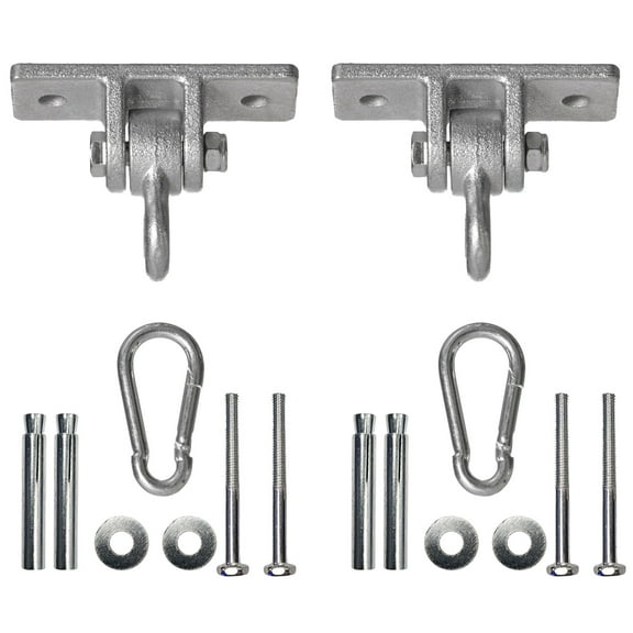 Heavy Duty Permanent Swing Hanger Brackets Set for Indoor and Outdoor Use