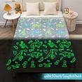 StyleCarry Dino Kids Soft Throw, Glow in Dark Dinosaur Blanket Gift