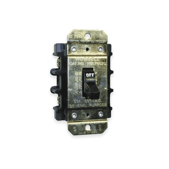 Manual Motor Switch, 50A, 600VAC, 2P