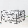 thumbnail image 3 of ziyahi File Storage Shelf Iron Grid Book Organizer Paper Magazine Documents Desktop black, 3 of 6