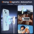 thumbnail image 6 of Compatible with iPhone 15 Case - Compatible with MagSafe - Magnetic Clear Trasparent Design - Non-Yellowing Anti-Slip - Protective Shockproof Bumper Phone Cover - 6.1" 2023 - Clear, 6 of 18