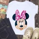 thumbnail image 3 of Serie Disney Mickey Minnie Anime Ropa Camiseta de algodón Niño Niño Niña Casual Verano Blanco Rosa Niños Camiseta Bebé Camisetas Kawaii, 3 of 5