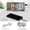 thumbnail image 2 of Vibrating Alarm Clock Multifunctional Mirror Digital Display Electronic Clock Simple Loud Vibrating Desktop Clock, 2 of 5
