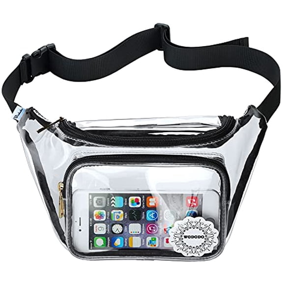 Clear Fanny Pack Stadium Security Approved Transparent Waist Bag for Events,Games and Concerts