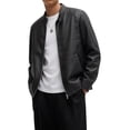 thumbnail image 4 of Men’s Faux Leather Jacket Classic Biker Style Motorcycle Coat Fit Fashion Casual Lightweight Fall & Spring Jackets for Men, 4 of 6