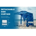 thumbnail image 4 of AMMSUN Beach Cabana Sidewall Privacy Sunwall for AMMSUN 6.2'x6.2' Cabana Easy Set up,Blue Coral, 4 of 6