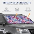 thumbnail image 3 of Kdxio Cute Nautical Print 2-Piece Sun Shade Front Windshield - Foldable Car Front Window Sunshades For Most Sedans Suv Truck, 3 of 6