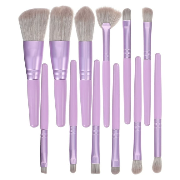 HAKIDZEL 12 Brushes Compact Travel Makeup Brush Set For Women Beauty Tools
