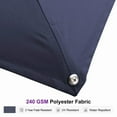 thumbnail image 3 of PURPLE LEAF 9' X 12' Rectangle Patio Umbrella with Base Large Cantilever Outdoor Umbrella Offset Umbrella with 360-degree Rotation Garden for Deck Backyard Pool Navy Blue, 3 of 13