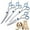 Blue, variant on DISEN Pet Grooming Scissor Set for Dogs Cats Scissors Dog Grooming Beauty Tool