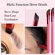 thumbnail image 3 of 2 pinceles multifunción para cejas, pincel cuadrado para cejas, pincel para cejas, pincel para cejas en ángulo, pinceles para cejas, pincel de maquillaje en ángulo, forma natural de cejas Rojo Verde, 3 of 5