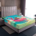 thumbnail image 4 of Erosebridal Capybara Animal Sheet Set Twin, Ocean Swimming Bedding Sets Twin Size, Hawaii Beach Decor 3pcs, 4 of 7