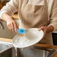 thumbnail image 5 of Short Handle Sisal Kitchen Cleaning Brush - Multi - Purpose Pot and Sink Scrubber for Stovetops, Durable Plastic Ergonomic Handle, Effortless Cleaning Tool for Home Use,Blue, 5 of 5