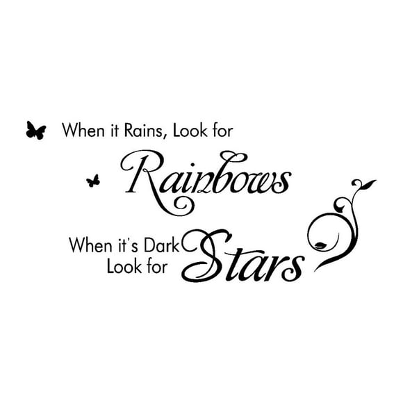 Product Classification Wall Stickers 2 | Quotes It Sticker When Decorative Wall Mural For Rainbows Home Platform Competitive Title By It When It For Rainbows Wall Home