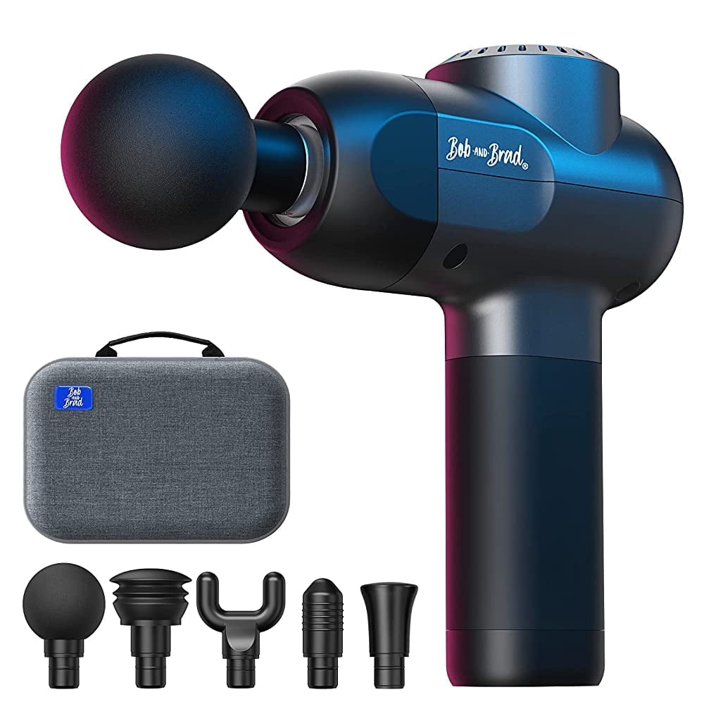 Bob and Brad C2 Massage Gun, Deep Tissue with 5 Speeds and 5 Heads, Handheld Muscle Massager for Home Gym Office Workout Recovery Pain Soreness Relief