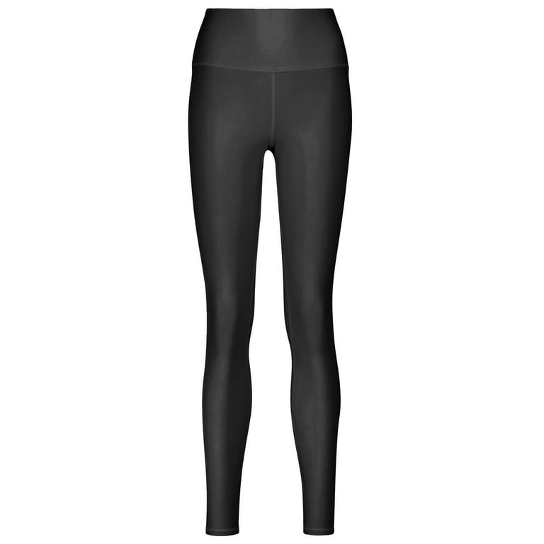 SZXZYGS Leggings With Pockets For Women Pack 2X Women'S Yoga Leggings With  Pu Pocket Skinny Fit Lined Tights High Waist Stretch Pants
