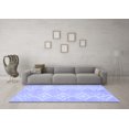 thumbnail image 3 of Ahgly Company Indoor Round Solid Blue Modern Area Rugs, 7' Round, 3 of 4