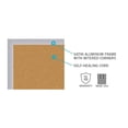 thumbnail image 2 of Ghent 48.5" x 60.5" Silver Aluminum Frame Natural Cork Bulletin Board, 2 of 5