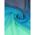 thumbnail image 3 of INSPIRE CHIC Women's Scarf Chiffon Silky Gradient Color Lightweight Long Wrap Shawl Blue Green, 3 of 6