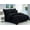 Black, variant on Elegant Comfort White 8 Piece Bed in a Bag Comforter Set with Sheets, King