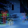 thumbnail image 6 of Holidynamics LED Color Changing RGBWW Outdoor Metal Frame 44in Gift Box Christmas Display, 6 of 6