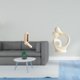 thumbnail image 2 of Organizador de pared plegable con perchero de resina, figura artística, ideal para baño, armario, decoración rústica o como regalo de aniversario., 2 of 8