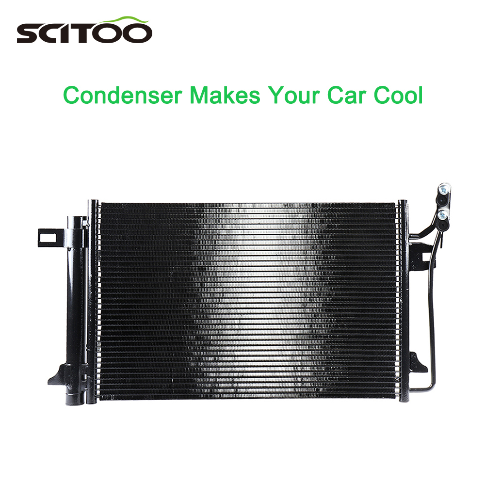 SCITOO AC A/C Condenser Compatible with CU3786 2010-2012 Ford Fusion 2011-2012 Lincoln MKZ 2010 2011 Mercury Milan