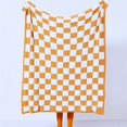 thumbnail image 2 of LAICAIW Checkered Throw Blanket，Checkered Blanket Throw Cute，Throw Blankets Checkerboard Grid Chessboard Gingham Warmer Comfort Plush Reversible Microfiber Cozy Decor For Home Bed Couch (Khaki, 60, 2 of 7