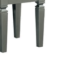 thumbnail image 4 of Lexicon Allura Rubberwood Vanity Stool in Silver, 4 of 6
