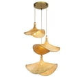 thumbnail image 1 of ELE Light & Decor ELE-GL0012D63 Ellie 3- Lights Tan Pendant Light, 1 of 8