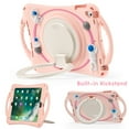thumbnail image 5 of TECH CIRCLE iPad Pro 11 4th/3rd/2nd/1st Generation Case,360°Rotating Stand Multi Functional Handle Ring Heavy Duty Shockproof Rugged Full Body Protective Kids Case for Apple iPad Air 5th/4th,Pink, 5 of 12