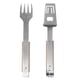 thumbnail image 4 of Juego de accesorios para parrilla de acero inoxidable 5 en 1: pinzas, tenedor, sierra, abridor de botellas, clips - Herramientas de barbacoa desmontables de 28 cm con mangos de madera para cocinar, 4 of 5