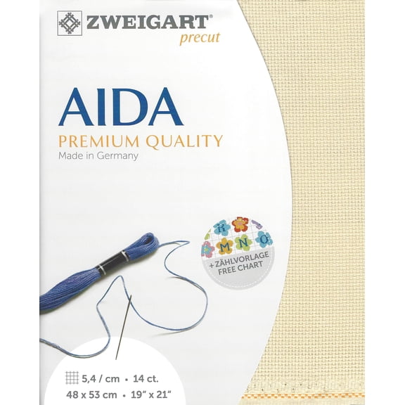 Precut Zweigart Stern-Aida 14 count Patinum 3706/770