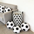 thumbnail image 6 of Luoshdecor Round Laundry Hamper,Soccer Theme Nursery Laundry Basket ,Storage Bin for Gift Books Room Decor, 6 of 7