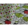 thumbnail image 4 of Ambesonne Ladybugs Quilted Bedspread Set 3 Pcs, Ecological Inspiration, King Size, Green Black Red, 4 of 5