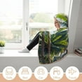 thumbnail image 5 of Wearable Blanket Hoodie Oversized Soft Warm Hooded Blanket Palm Trees Blanket Throw Wrap Poncho for Women, 5 of 6